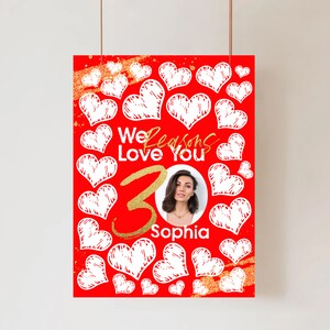 30 Reasons We Love You Template with Photo Thirty Things For Love Womens Thirty Anniversary Printable Banner 30th Birthday Memory Gift image 6