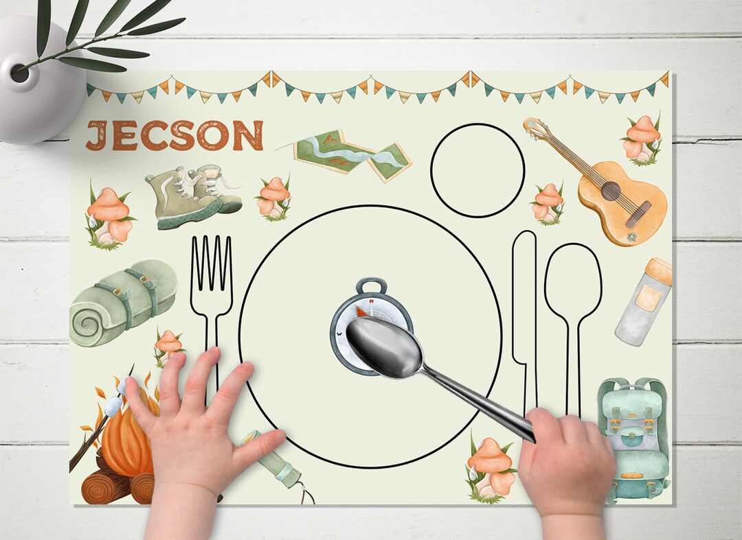 Camping Montessori Placemat Printable One Happy Camper Children ...