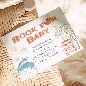 Surf Baby Shower Invitation Set: Beach Theme (Digital Download) image 2