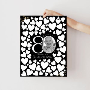 80 redenen waarom we van je houden sjabloon goud zwart poster frame cadeau voor vrouwen mannen aangepaste tekst volwassen 80e verjaardag verjaardag aandenken banner corjl