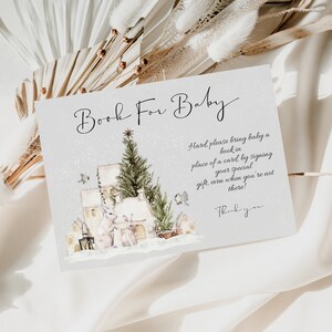 Uitnodigingsset babyshower winter: bundel met feestelijke uitnodigingen (digitale download) afbeelding 5