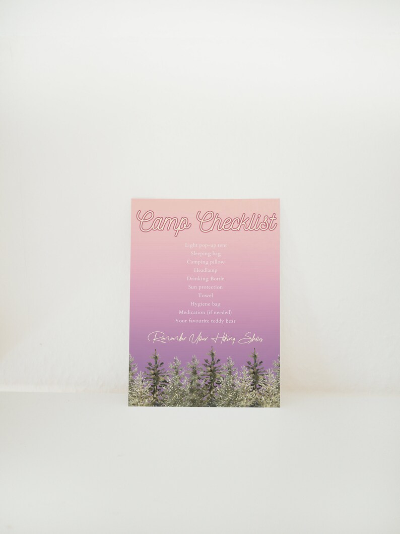 Girl Camping Birthday Invitation: Adventure Party Invite (Digital Download) image 5