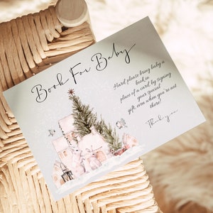 Uitnodigingsset babyshower winter: bundel met feestelijke uitnodigingen (digitale download) afbeelding 6