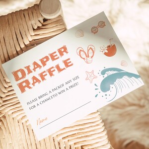 Surf Baby Shower Invitation Set: Beach Theme (Digital Download) image 5