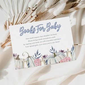Pumpkin Baby Shower Invitation Set: Boy Diaper Raffle (Printable) image 3