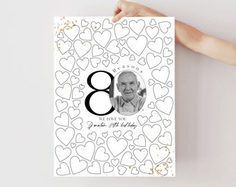 80th Birthday Signature Frame: 80 Reasons We Love You Poster (Digital Download)
