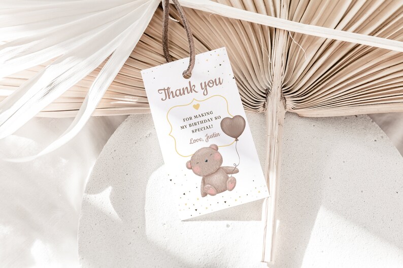 Teddy Bear 1st Birthday Invitation Bundle (Digital Download) image 7