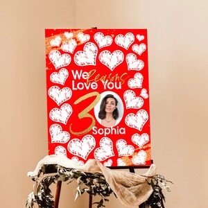 30 Reasons We Love You Template with Photo Thirty Things For Love Womens Thirty Anniversary Printable Banner 30th Birthday Memory Gift image 3