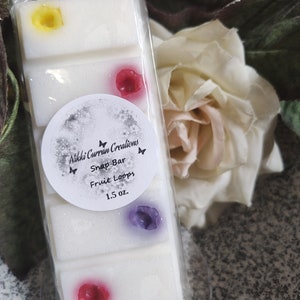 Fruit Loops Scented Wax Melt Snap Bars 1.5 oz. Fruity Fragrance Strong Scented Glitter Wax Melts for Warmer