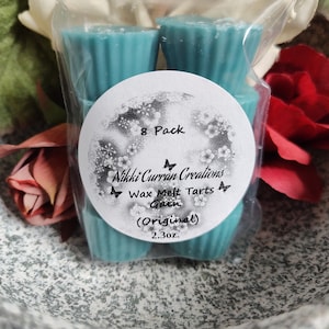 Gain Scented 8 Piece Handmade Wax Melt Tarts 2.3oz. Strong Scented Wax Fresh Clean Fragrance Affordable Wax Melt Tarts