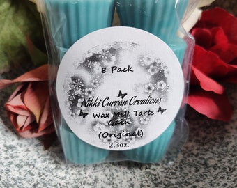 Gain Scented 8 Piece Handmade Wax Melt Tarts 2.3oz. Strong Scented Wax Fresh Clean Fragrance Affordable Wax Melt Tarts