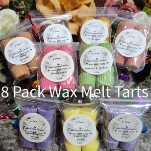 Wax Melt Tarts 8 Piece Multipacks Strong Scented 2.3oz. Glitter Wax Melts