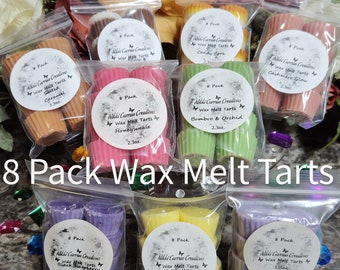 Wax Melt Tarts 8 Piece Multipacks Strong Scented 2.3oz. Glitter Wax Melts
