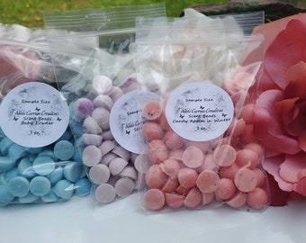 1 oz. Heavily Scented Hand-Poured Wax Melt Beads Sample Packs Variety of Fragrances
