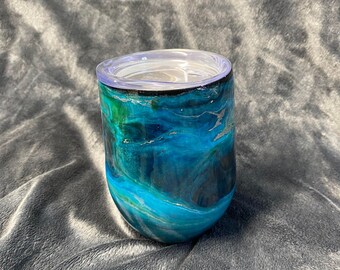 tumbler en epoxy a vin 10oz