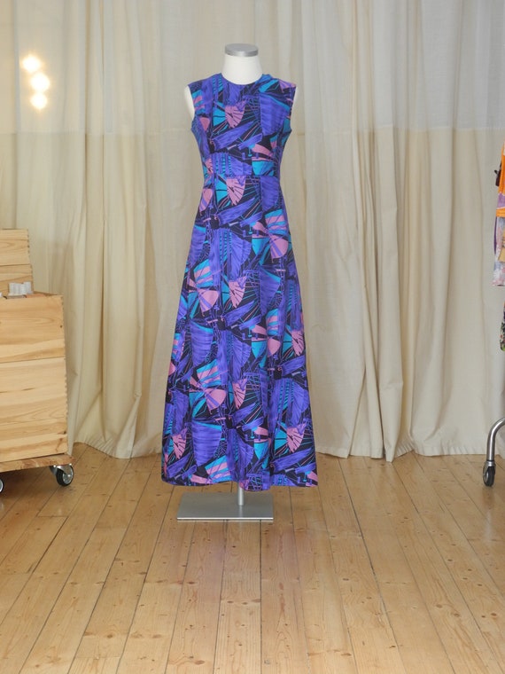 Psychedelic 70s silk maxidress