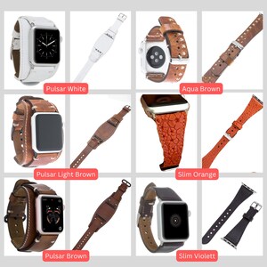 Correa de cuero personalizada para Fitbit Versa 4/3/2 Sense/SENSE 2: ideal como regalo de Navidad para novios y novias. Correa de repuesto deportiva. imagen 7