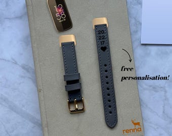 Fitbit LUXE Leather Band Personalized Bracelet Christmas Gift Idea Girlfriend Sport Replacement Bracelet Watch Strap Ladies Band Luxe Strap