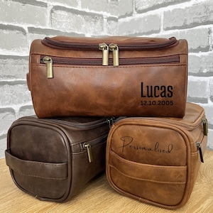 Leder Kulturbeutel Personalisiertes Geschenk Dopp Kit Handgefertigt Make-up Organizer Reise Tasche Hochzeit Perfekte Weihnachtsgeschenk Idee