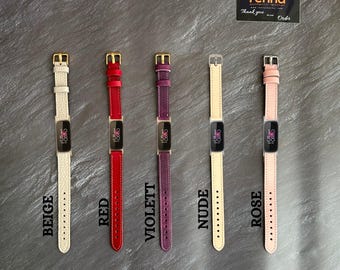 Fitbit LUXE Leather Band Personalized Bracelet Christmas Gift Idea Girlfriend Sport Replacement Bracelet Watch Strap Ladies Band Luxe Strap