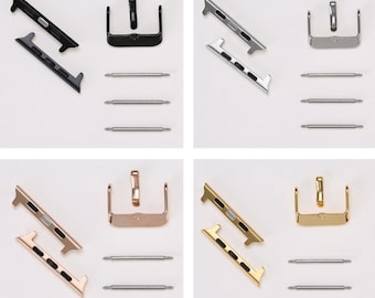 Apple Watch Connector for Series 1-2-3-4-5-6-SE-7-8-ULTRA-9-ULTRA 2 Metal Adapter Spring Bar Buckle 38-40-41-42-44-45-49 mm