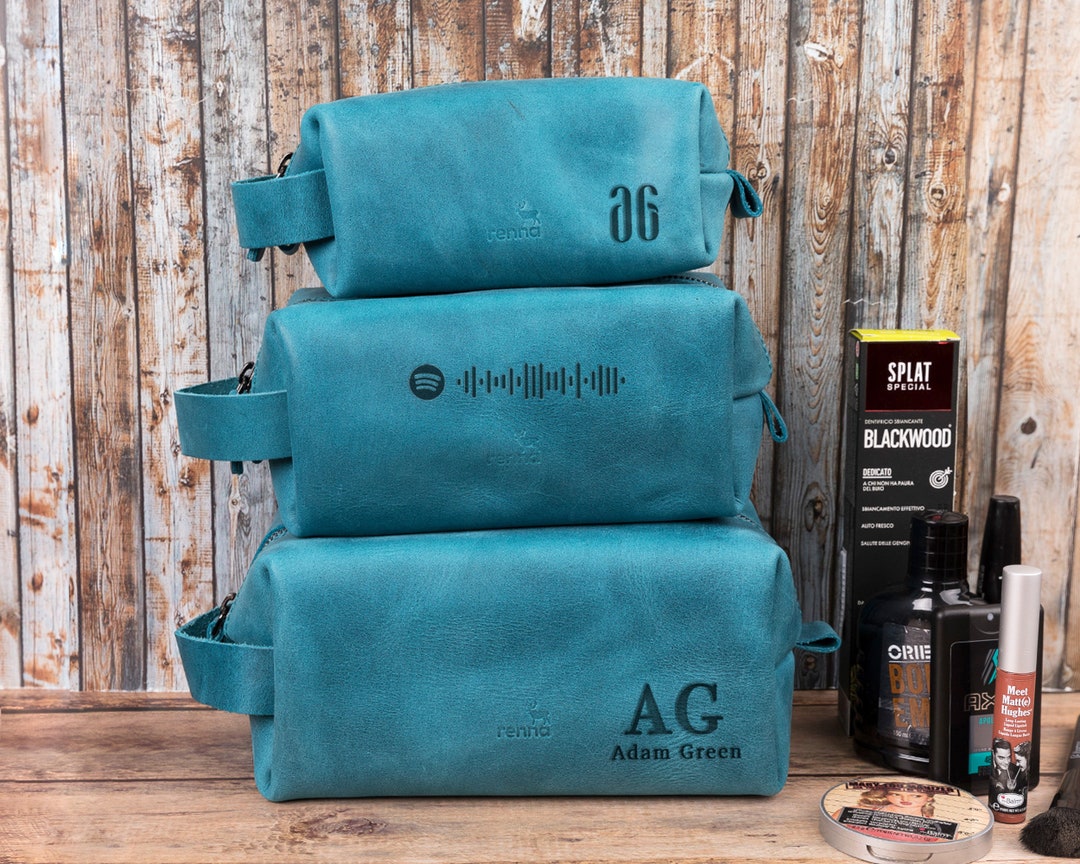 Leather Toiletry Bag Best Personalized Gift for Groomsmen & Etsy