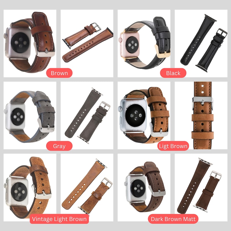 Correa de cuero personalizada para Fitbit Versa 4/3/2 Sense/SENSE 2: ideal como regalo de Navidad para novios y novias. Correa de repuesto deportiva. BROWN