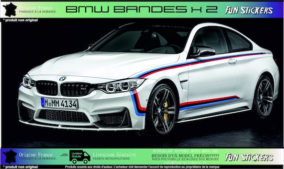 Stickers BMW M couleurs - Autocollant voiture