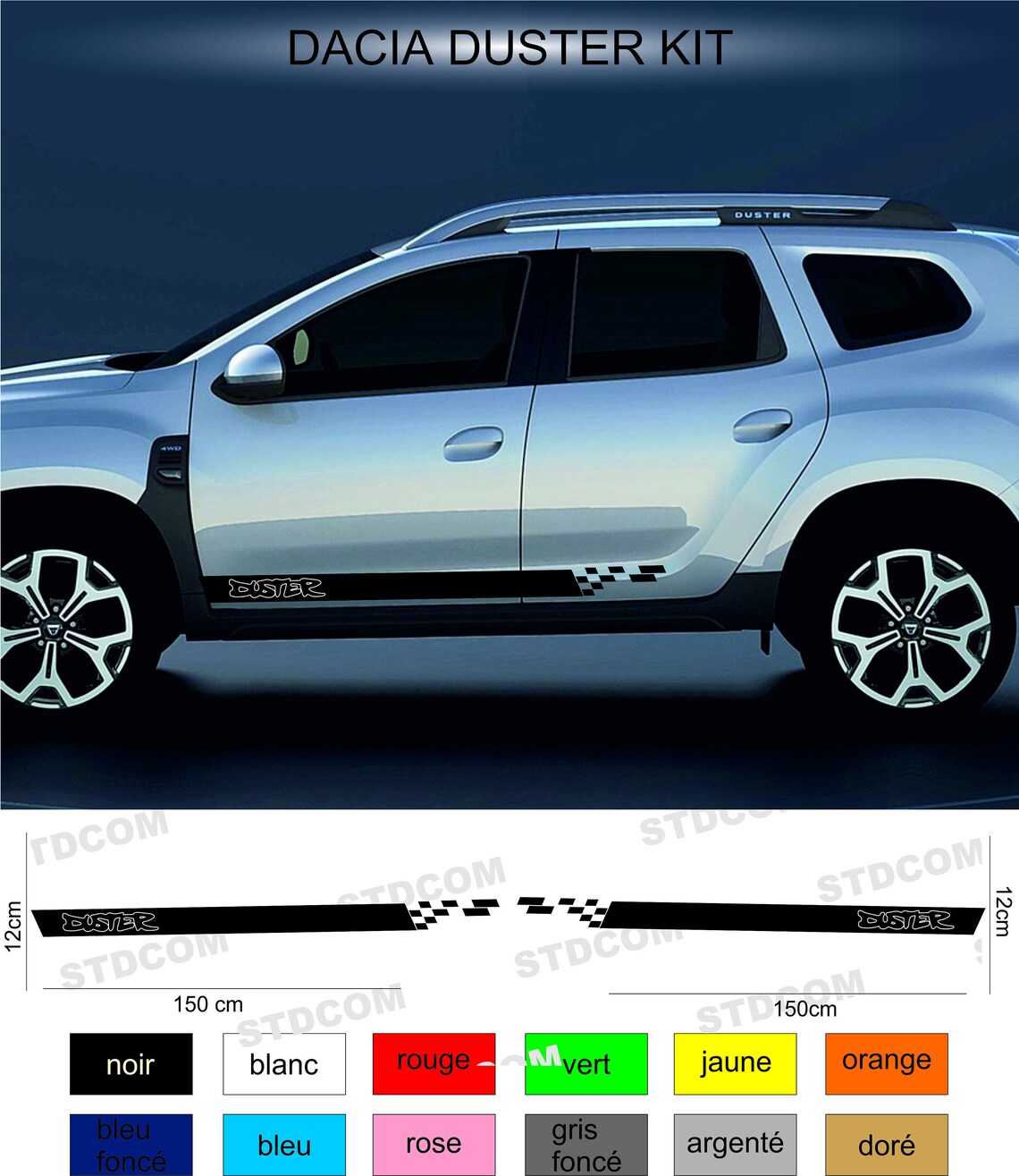 Strip DACIA DUSTER Sticker Decal Etsy