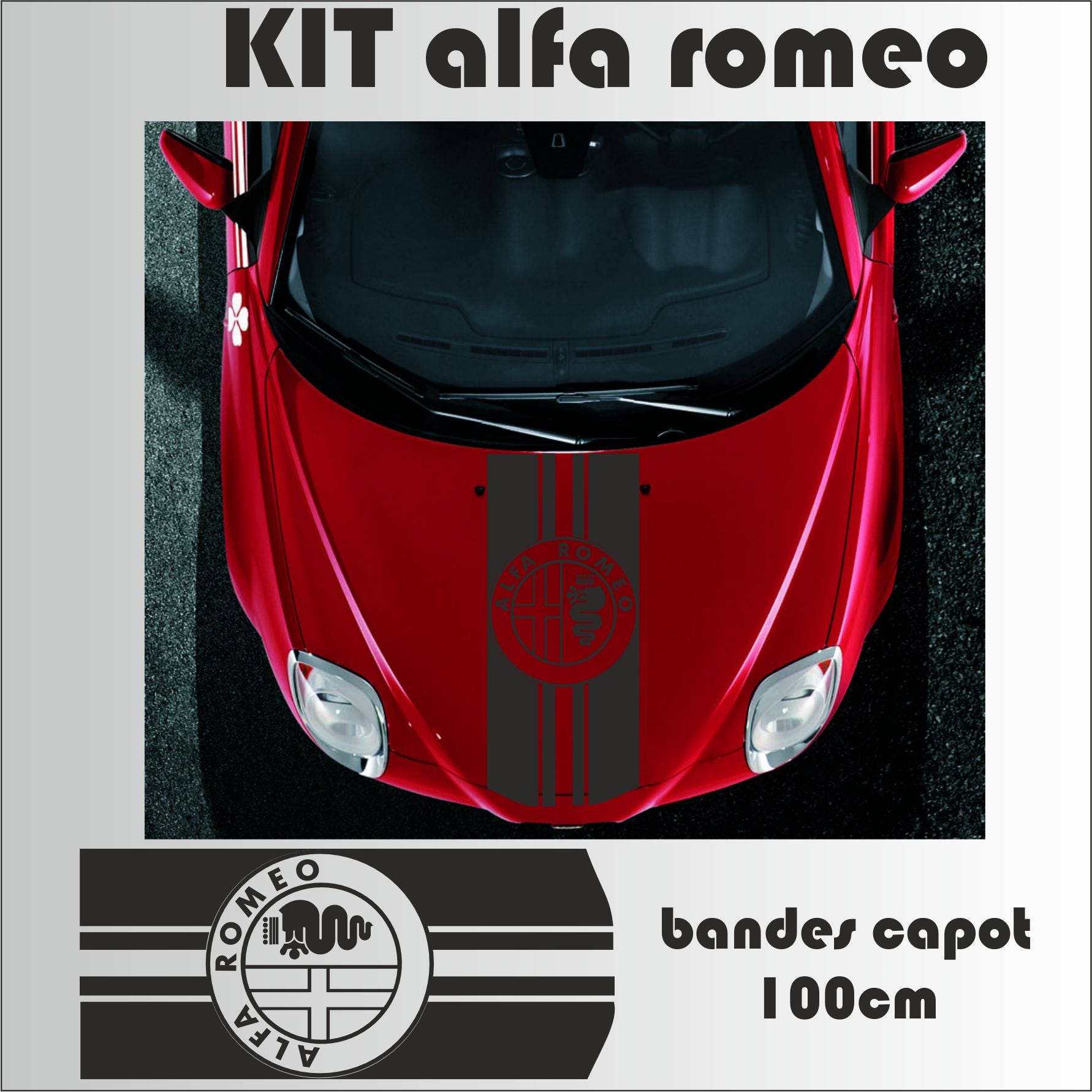 AUTOCOLLANT DE DÉCORATION ALFA ROMEO