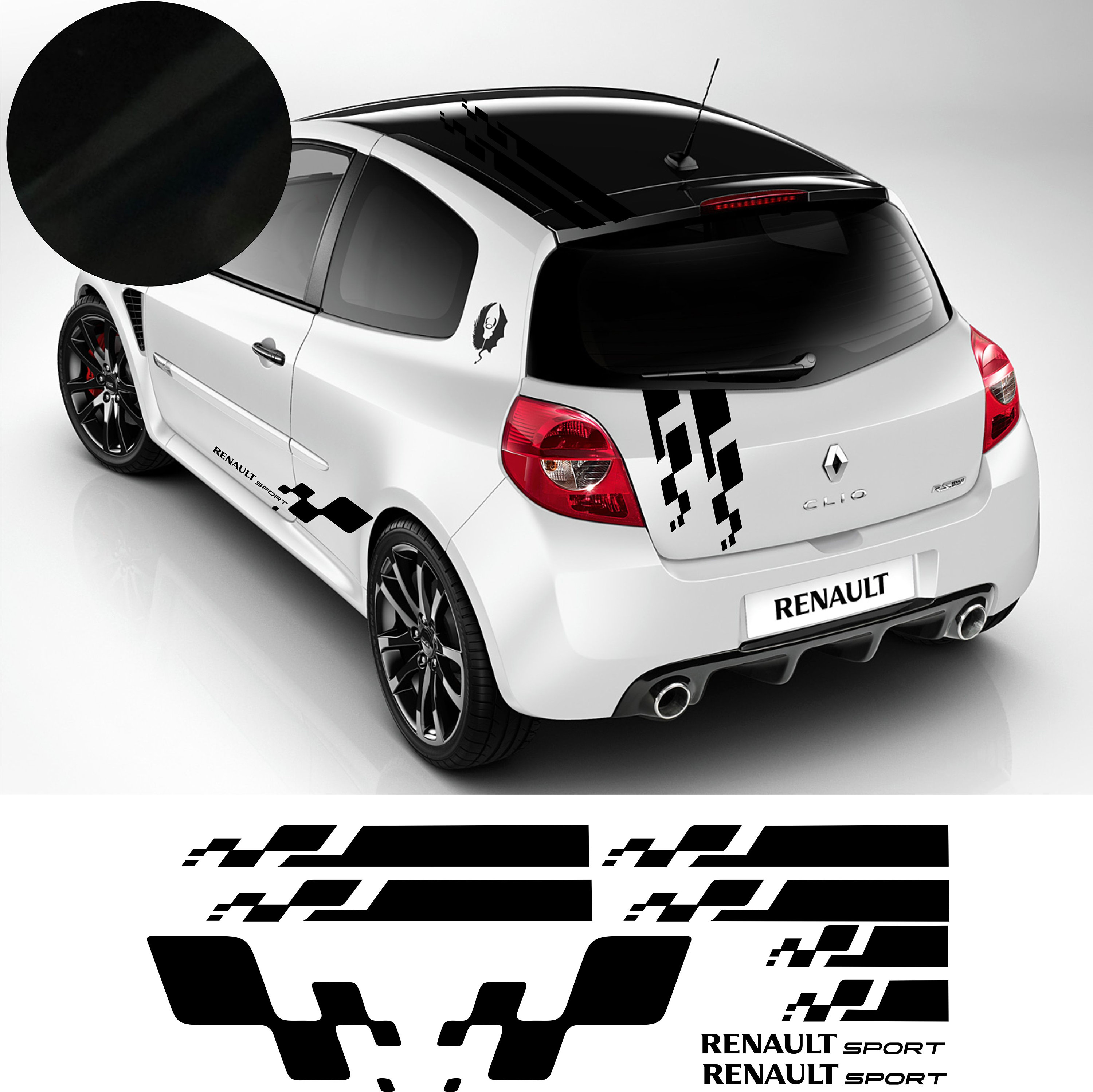 Autocollant personnalisé en vinyle pour portière de voiture Sticker pour  pare-chocs graphique avec logo de carrosserie Sticker mural pour  camionnette Sport VR Mini Design -  France