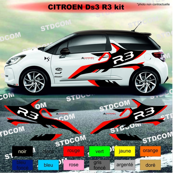 citroen DS3 R3 racing Kit Stickers autocollants