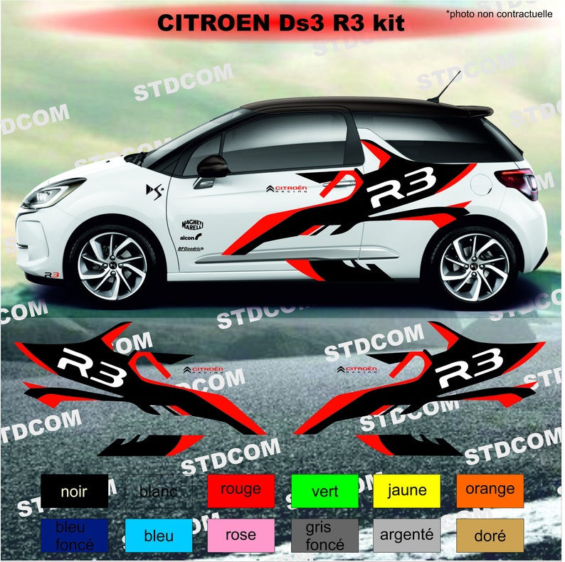 Citroen DS3 R3 Full Body Kit Decal Etsy UK