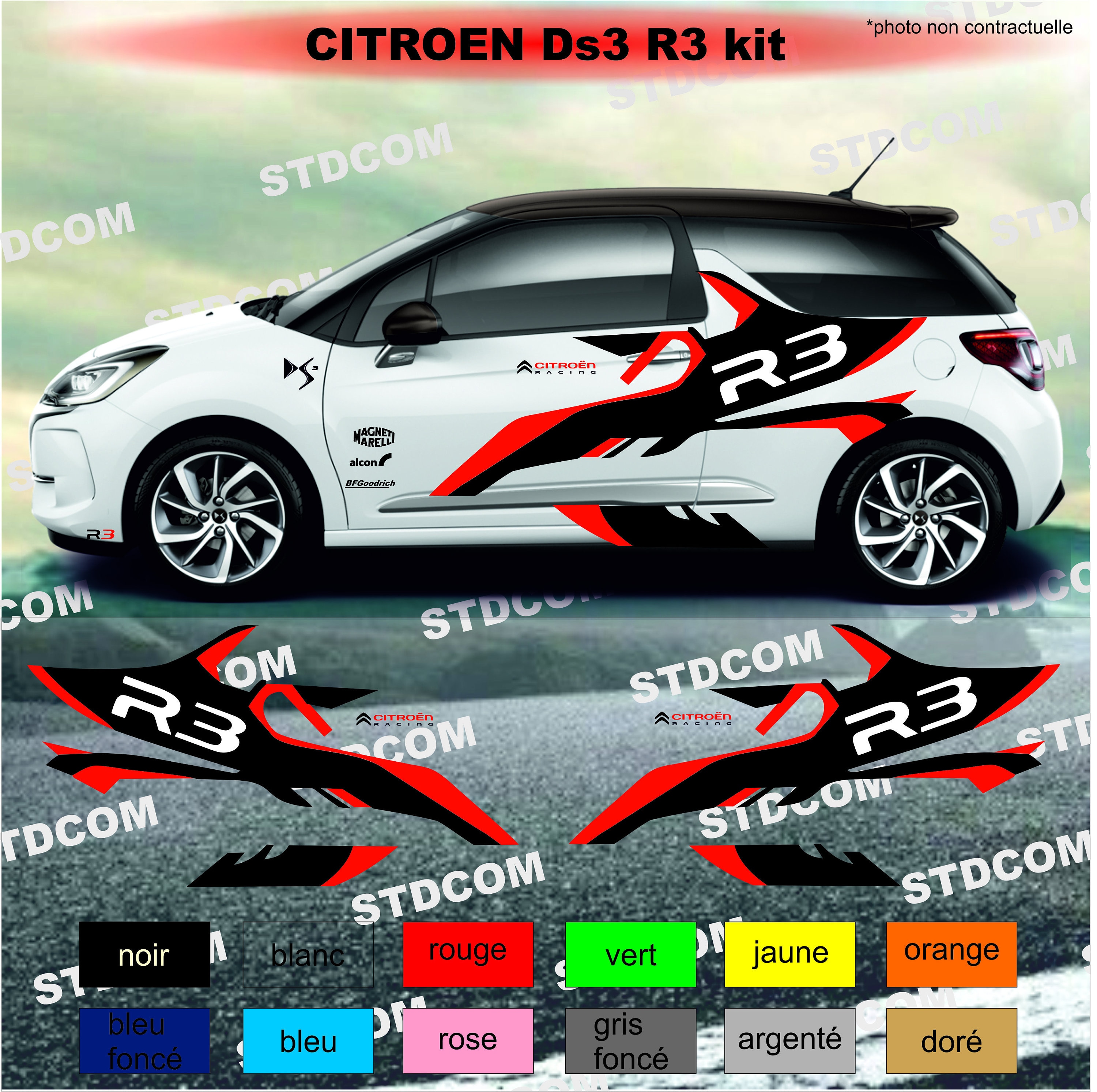 accessoires de voiture de mise à niveau pour citroen ds3 2010-2016  couverture de cargaison non rétractable