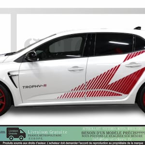 renault megane trophy style decal stripe