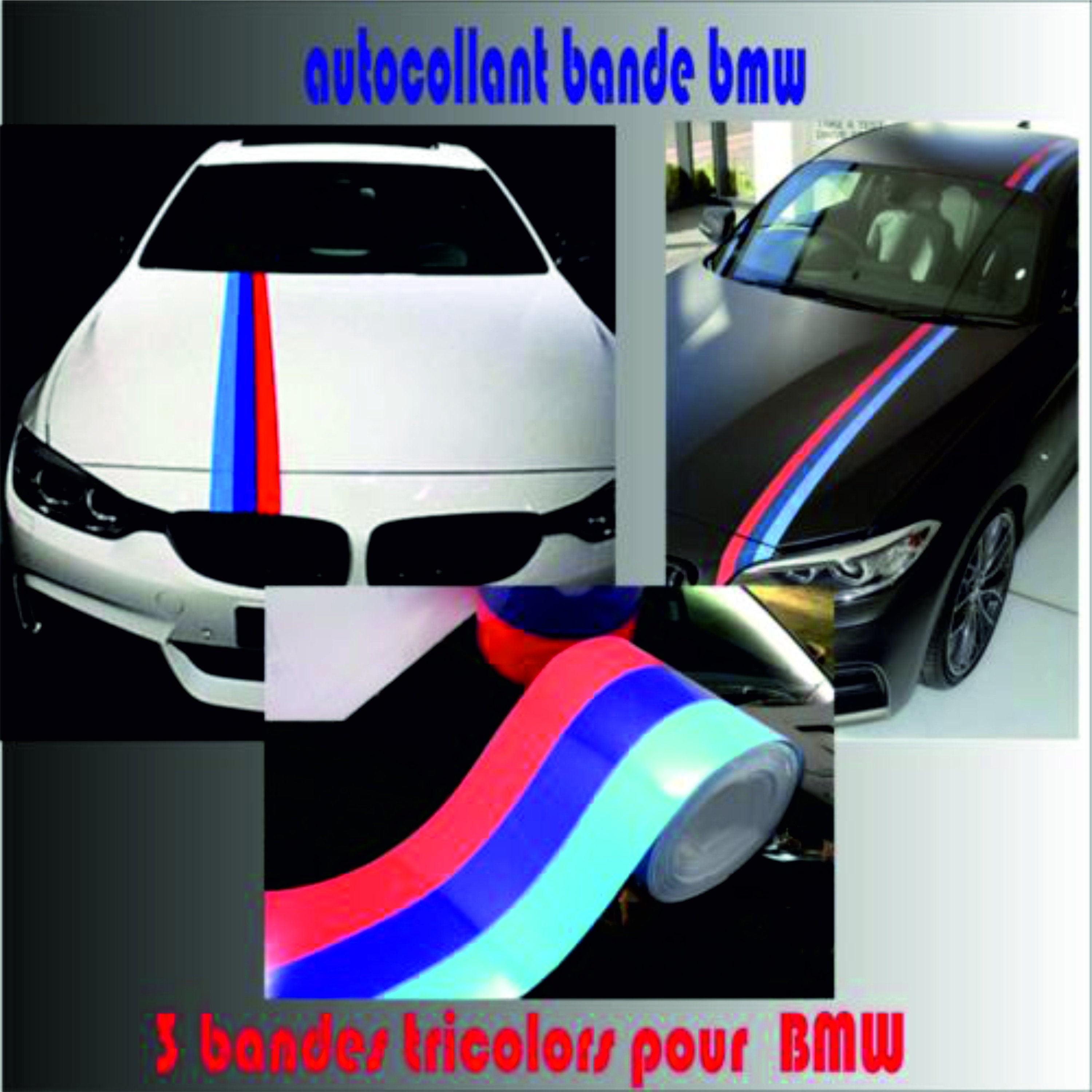 Performance Tricolor Stripes Car Door Waist Lines Sticker For Bmw