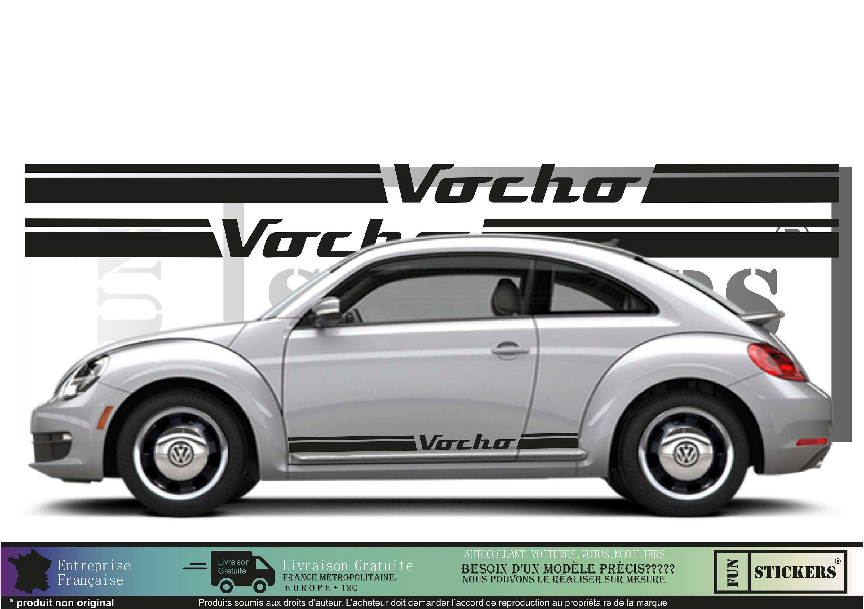 Caballo Dando Finalmente Volkswagen nuevo escarabajo escarabajo VOCHO tiras laterales - Etsy España