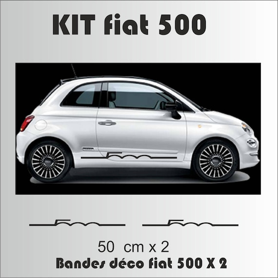 Kit Stickers sticker signature Fiat 500 x 2