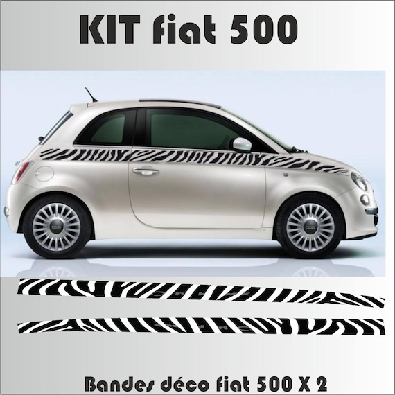 Kit Stickers sticker kit strip zebra Fiat 500