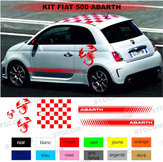 Kit Aufkleber Aufkleber Kit komplett Fiat 500 abarth - .de