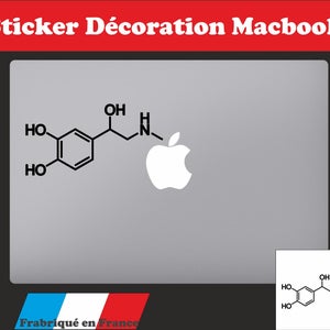 Sticker adhesive Adrenaline molecule Macbook sticker