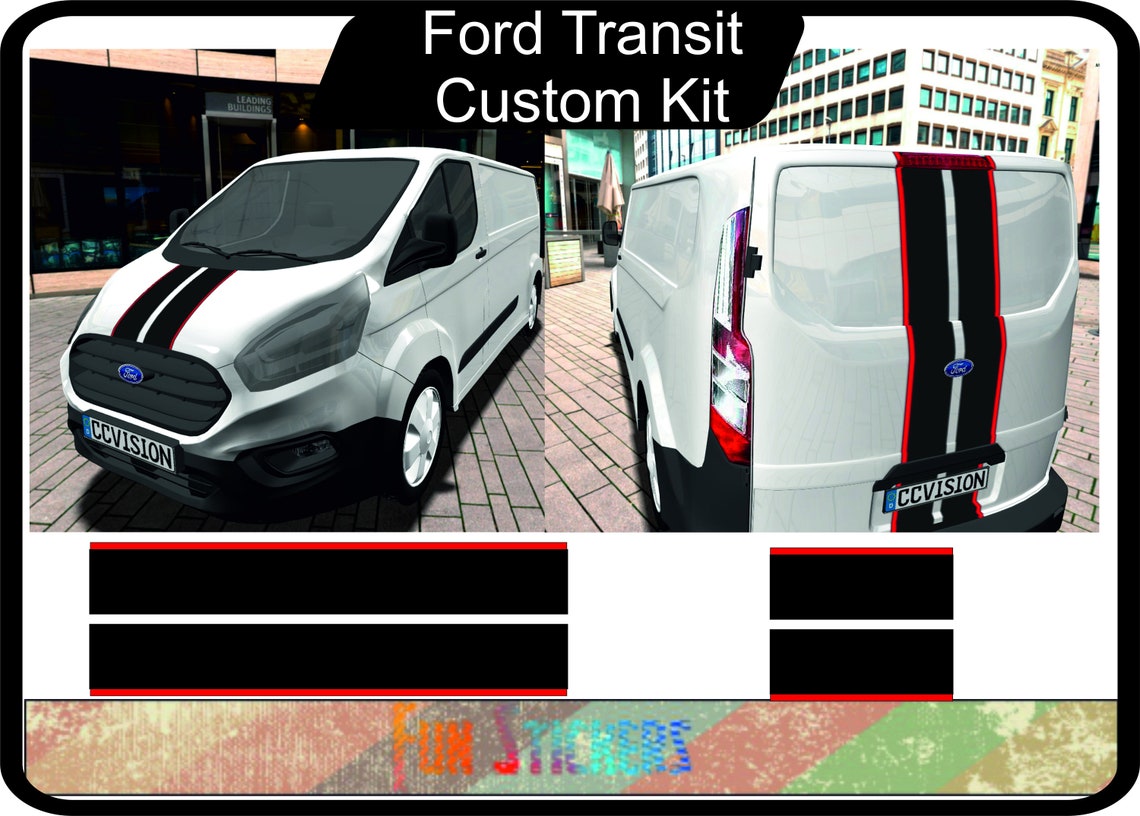 Ford Transit Custom complet kit déco bandes couleurs aux choix - Etsy