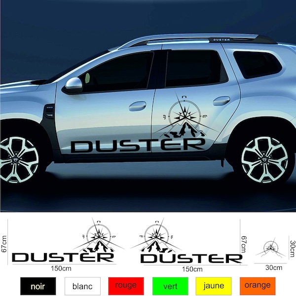 Kit Stickers autocollant kit dimensions officielles DACIA DUSTER ADVENTURE