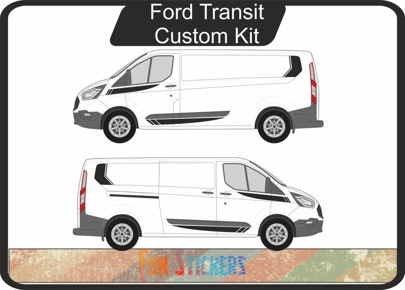 Ford Transit Custom complet kit déco bandes - couleurs aux choix - Etsy