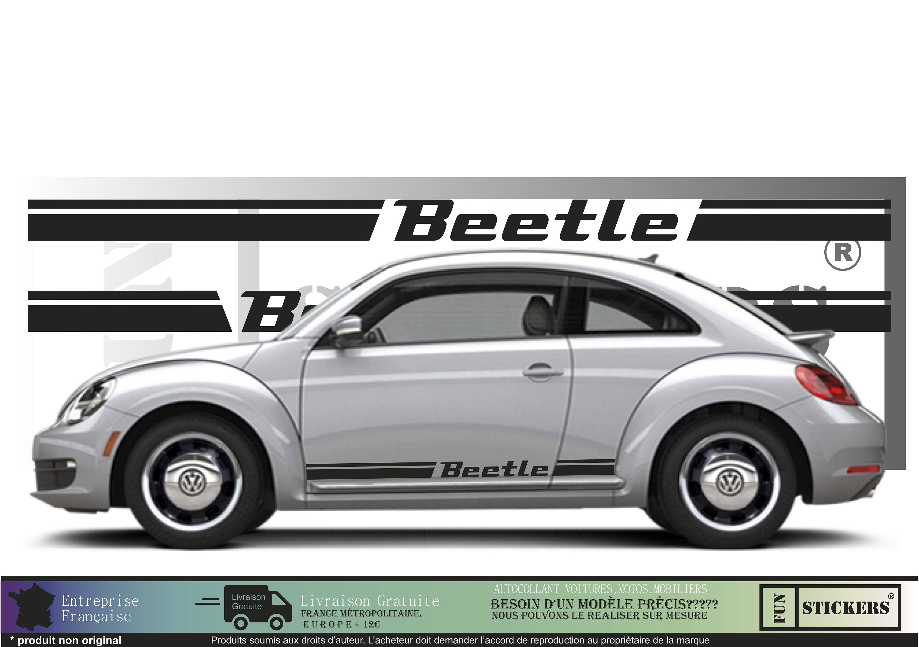 Accoudoir cuir noir - convient pour VW Golf 4 Bora, New Beetle