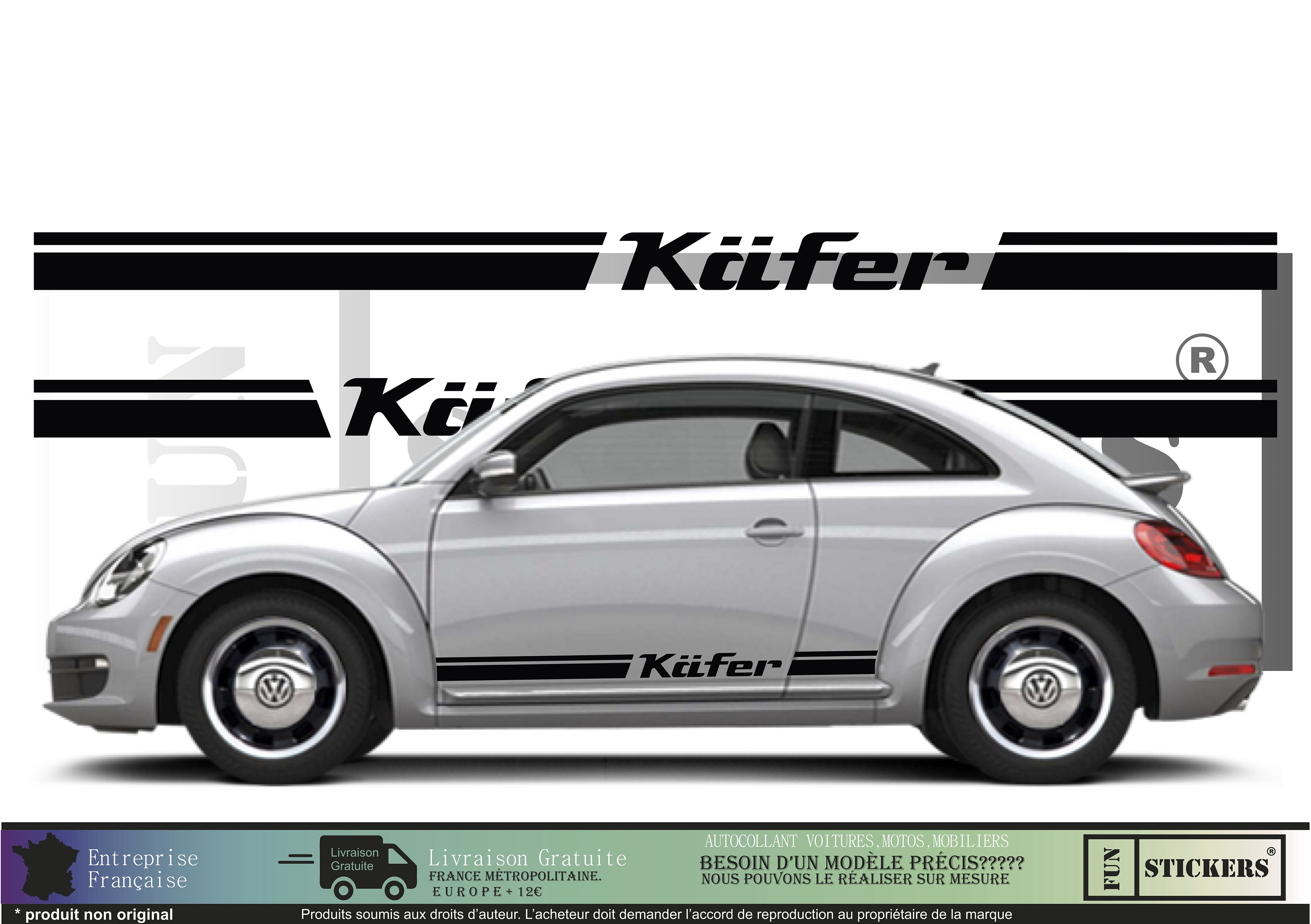 Vw cheap beetle stickers