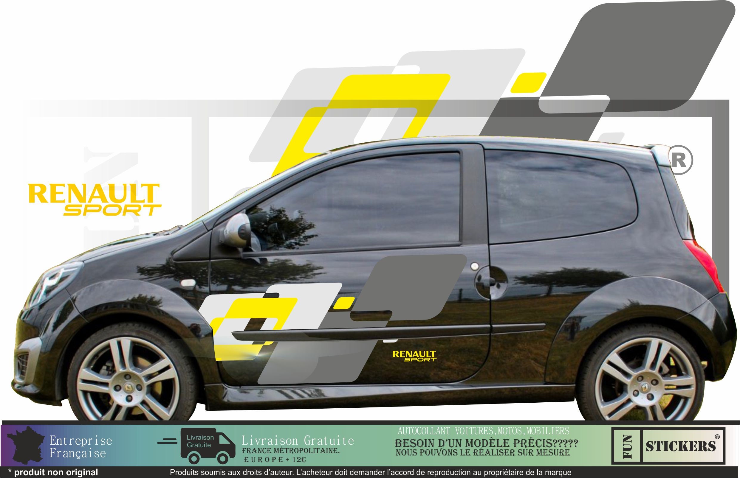 Renault Megane 2 RS RACING F1 Team kit Complet Autocollant Sticker Decal  Adhésif 