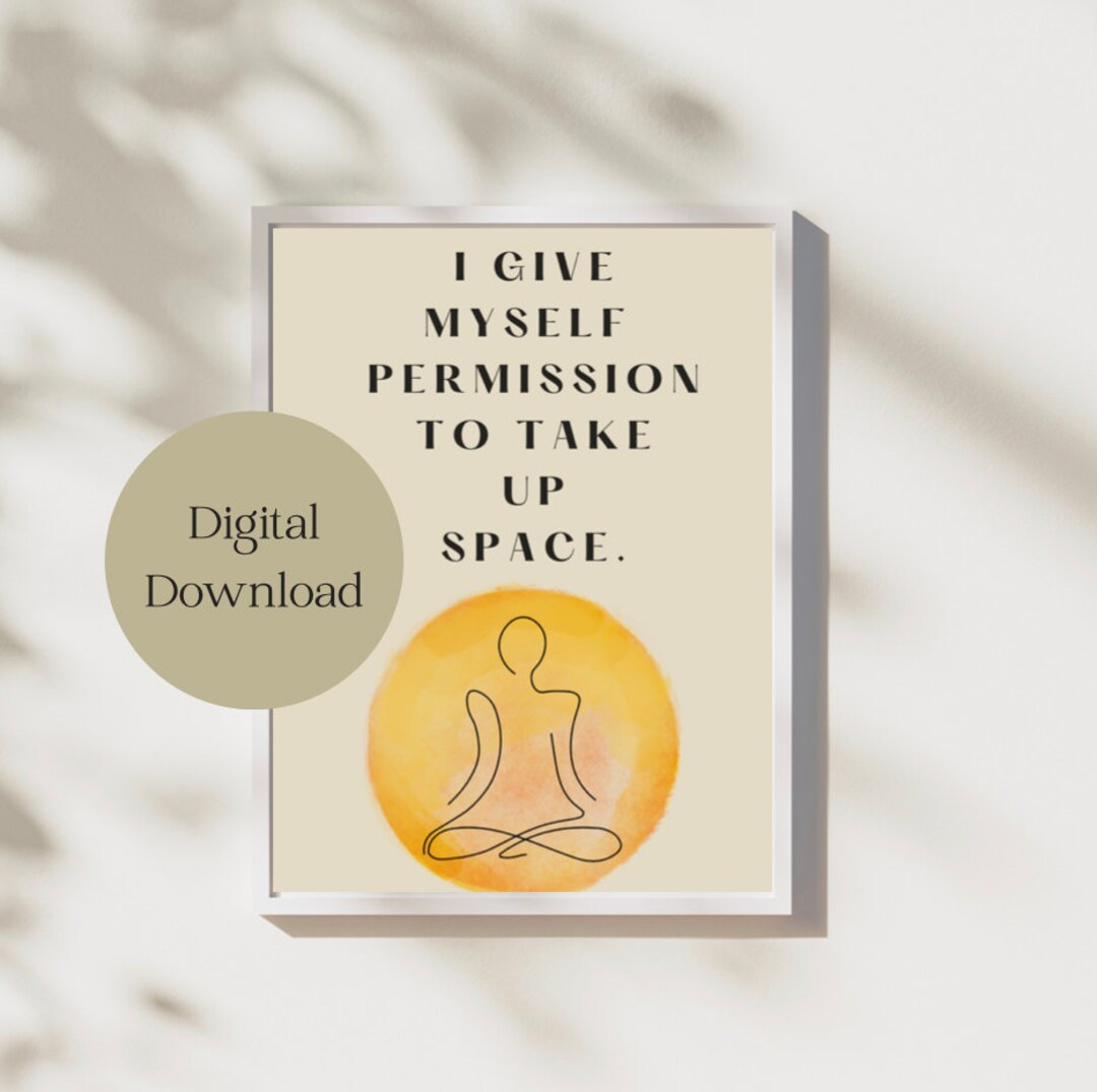 Inspirational Positive Affirmations Take up Space Choose Peace Self ...