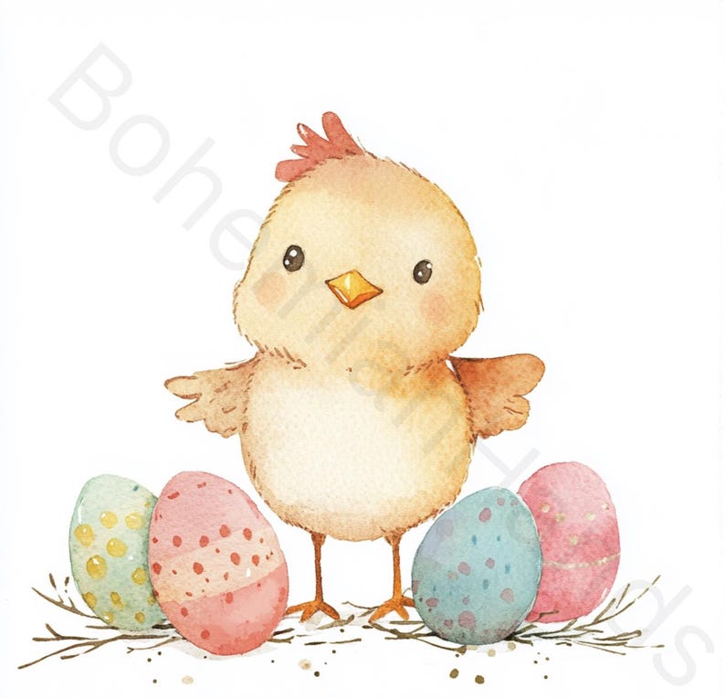 Watercolor Easter Baby Chicks Clipart Bundle (digital Download) - Etsy