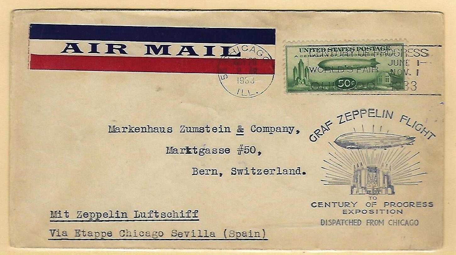 Graf Zeppelin Flight Cover Etsy